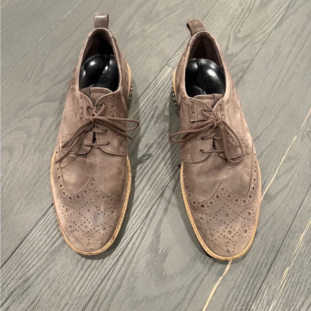 Men's Brown Leather Brogue Shoes